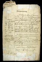 Passerdokument, istykkerrevet. Bevismateriale fra rettssaken 1885