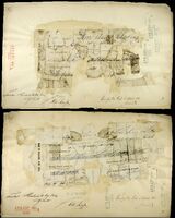 Kvitteringer, istykkerrevet. Bevismateriale fra rettssaken 1885