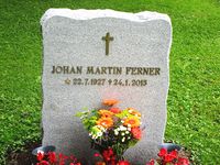 Forretningsdrivende Johan Martn Ferners gravminne. Foto: Stig Rune Pedersen