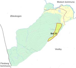 Kart over Sønju (gbnr.180-23) i Øvre Eiker kommune.jpg