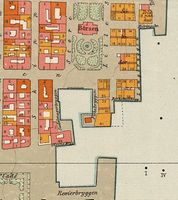 Kart over Sadelmakerhullet (øverst) og Borkehullet (nederst). Kart:Nicolay Solner Krum (1888)