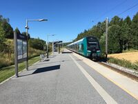 Knapstad stasjon 11. august 2022. Foto: Gunnar A. Hjorthaug