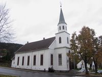 Rogstadbakken 2, Kongsberg metodistkirke. Foto: Stig Rune Pedersen (2013)