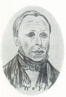 Lars Peter Selboe (1787-1856), Skedsmos første ordfører. Foto: fra Halvor Haavelmo: Skedsmo herred 1837-1937