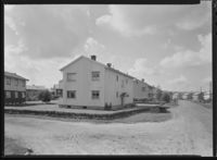 Boligområde i Nordahl Griegs gate i Lillestrøm, 1954
