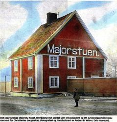 Det opprinnelige Majorstu-huset som ga stedet sitt navn lå omtrent der Majorstuen stasjon ligger nå, se Majorstuen (strøk). Huset ble i 1913 flyttet til Husebyveien 12.