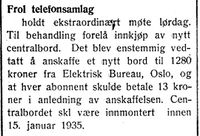 95. Melding om møte i Frol telefonsamlag i Nord-Trøndelag og Nordenfjeldsk Tidende 18. 12. 1934.jpg