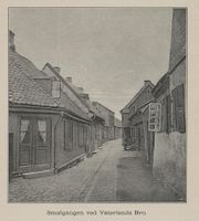Motiv fra Smalgangen, fra Gamle Christiania-billeder, utg. 1893.