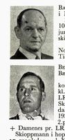 Øverst: Agent Gustav Bayer, f. 1895 i Oslo. Hopp. Nederst: Forpakter Otto Berger, født 1911 i Bærum. Hopp og kombinert.