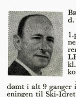 Bankbestyrer Sigurd Brenna, 1883-1954. Hopp og kombinert. Foto: Ranheim: Norske skiløpere