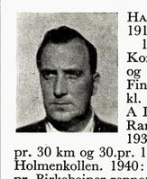 Innkjøpssjef Øistein Hayden, f. 1917 i Bærum. Langrenn og slalåm. Foto: Ranheim: Norske skiløpere