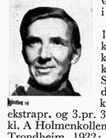 Gardbruker Harald Økern, f. 1898 i Bærum. Hopp og kombinert. Foto: Ranheim: Norske skiløpere