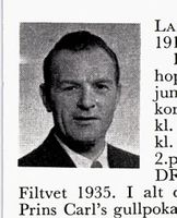 Bakermester Carsten Larsen, f. 1910, Ringerike kommune. Hopp og kombinert. Foto: Ranheim: Norske skiløpere