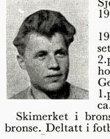 Snekker Walther Sjøstrøm, f. 1927 i Oslo. Hopp og kombinert. Foto: Ranheim: Norske skiløpere