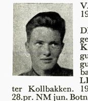 Student Odd Lars Vanberg, f. 1935 i Asker. Hopp. Foto: Ranheim: Norske skiløpere