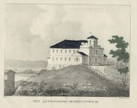 Det astronomiske observatorium. Litografi av P.F. Wergmann,