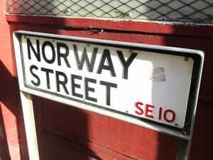 Norway Street London SE10 skilt 2018.jpg