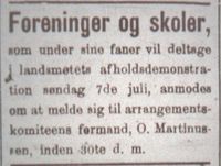 81. Omtale av demonstrasjonen i anledning av DNTs landsmøte i Narvik i Fremover lørdag 29. juni 1912.JPG