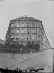 Stensgata 1 en gang mellom 1891 og 1910. Foto: Marthinius Skøien/Nasjonalbiblioteket