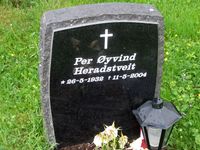 Per Øyvind Heradstveit er gravlagt på Grefsen kirkegård. Foto: Stig Rune Pedersen