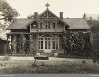 Nr. 7, Punschebollen, da bygningen sto i Frognerveien 30. Foto: Oslo Museum (1910).
