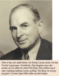 Reidar Larsen var fjerdemann i transportens ledelse. Han var inspektør i Transportformidlingen og en viktig koordintor for all kjøring. Kilde: Carl Fredriksens Transport.