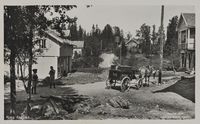 Ringsveien sett mot Nesleinbakken fra krysset med Skogveien. Foto: Carl Normann/Nasjonalbiblioteket (1922).