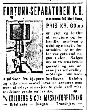 S Kullberg & Co maskinforretning i Harstad Tidende 3. juli 1913.jpg