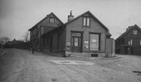 Butikk i krysset ved Sandakerveien, omkring 1915-1919. Foto fra Sagene menighets arkiv.