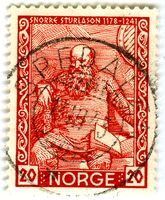 1943: 20 øre Snorre stemplet "Spedalen" 13/3 1943