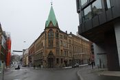 Idrettens hus i Oslo, oppført som kirke og leiegård 1900. Foto: Chris Nyborg (2013)