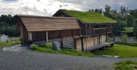 Gjesteloft på middelaldergården Stiklastadir, Stiklestad nasjonale kultursenter. Foto: Therese Foldvik (2019)