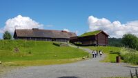 Stiklastadir, middelaldergård på Stiklestad nasjonale kultursenter. Foto: Therese Foldvik (2019)
