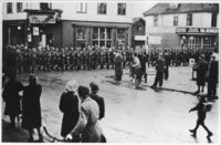 156. Tyskerne ankommer Lillestrøm 12. april 1940. Foto Bernt Bryde.PNG