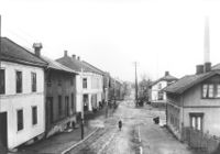 Storgata i Vestfossen på begynnelsen av 1900-tallet.