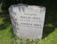 Skuespilleren Willie Hoel er gravlagt på Høybråten kirkegård. Foto: Stig Rune Pedersen