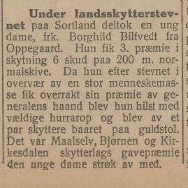 19250709 Borghild Biltvedt klipp Lofotposten Landsskytterstevnet.JPG