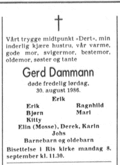 Gerd Hedvig Müller 1904-1986 Gerd Dammann Dødsannonse i Aftenposten, onsdag 3. september 1986, s. 15.png