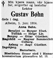 Gustav Bøhn dødsannonse 1954.jpg