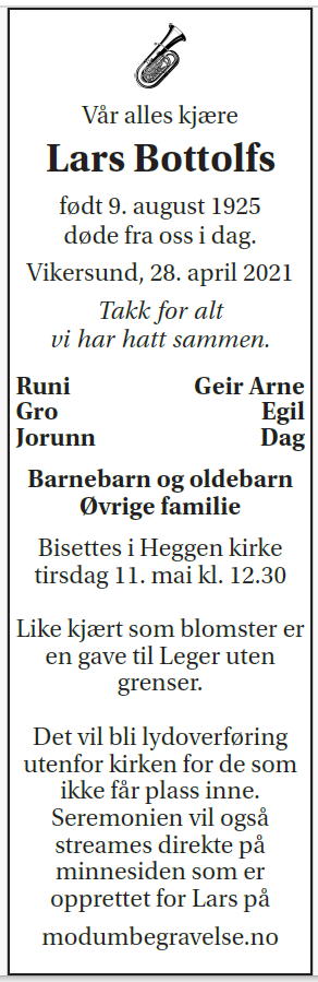 Lars Bottolfs 1925–2021 Osvald-gruppa dødsannonse.PNG