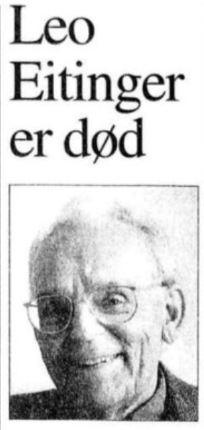 Leo Eitinger faksimile Aftenposten 1996.png