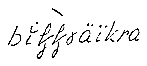 Lydskrift for den lokale uttalen av «Bikkjeeikra», ifølge Oddvar Foss i hans hovedoppgave om stedsnavn på Eiker.