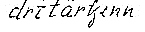 Lydskrift for den lokale uttalen av «Dritartjern», ifølge Oddvar Foss i hans hovedoppgave om stedsnavn på Eiker.