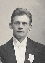 Ole Olsen på Stord i 1914, 22 år gammel. Foto: Ukjent