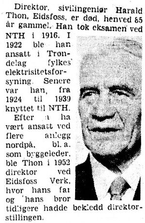 Harald Thon (1890-1975) - 299px-Faksimile_Aftenposten_1975_Harald_Thon