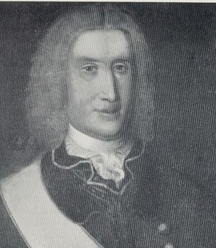 Oberstløytnant Henrik Jørgen Huitfeldt (1674–1751). - 304px-H_J_Huitfeldt