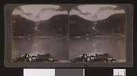 119. (67) - 667 - Grytereids glacier glittering above drifting clouds, seen across placid Lake Olden, Norway stereofotografi - no-nb digifoto 20160622 00182 bldsa stereo 0147.jpg