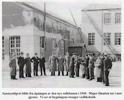 Åpning av rullebane 1949.