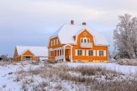 Villa på Årnes tegnet av Arnstein Arneberg Foto: Leif-Harald Ruud (2022)