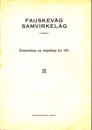 Årsmelding og regnskap 1971 Fauskevåg S-lag 0001.jpg